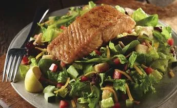 Longhorn Field Greens With Grilled Salmon 2 Longhorn Field Greens with Grilled Salmon