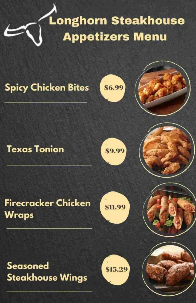 Longhorn Appetizers Menu, Prices, Item List Updated 2025 9